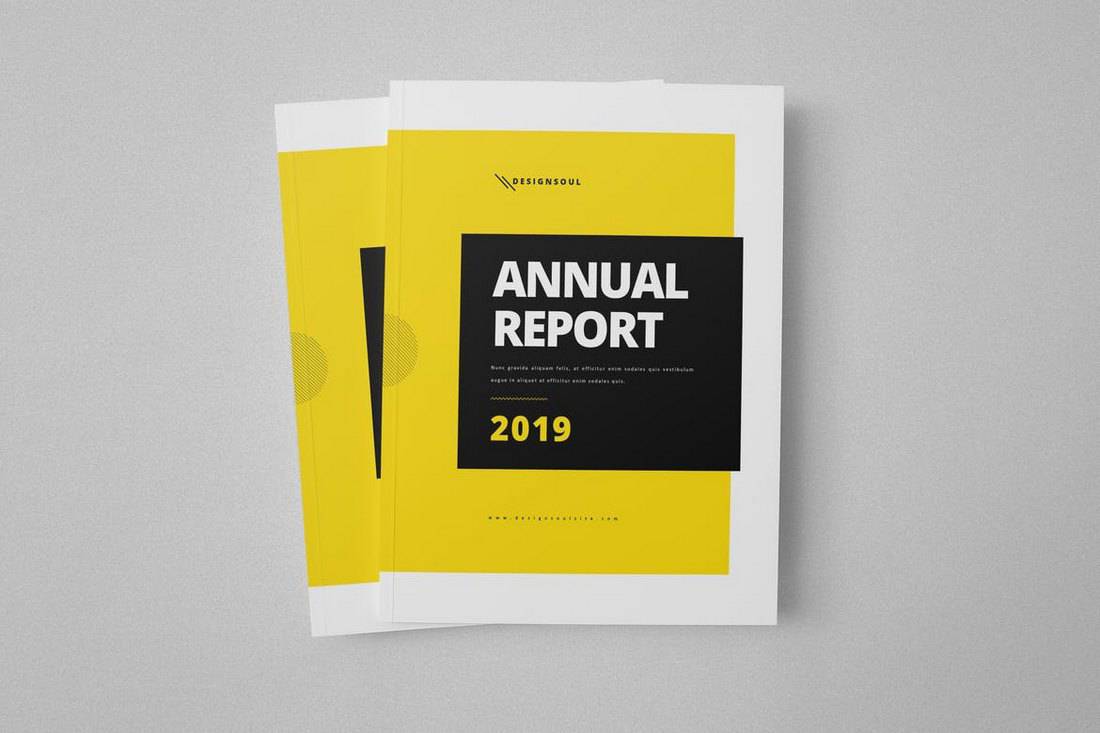 A4 Annual Report InDesign Template