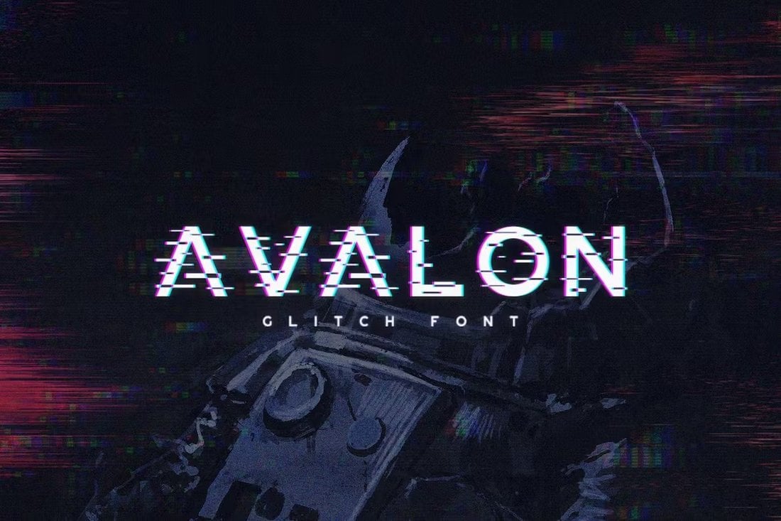 Avalon - Stylish Glitch Font