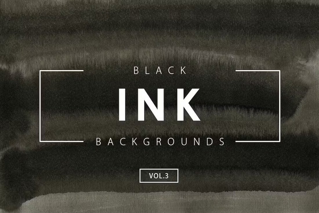 Black Ink Texture Backgrounds for Photoshop