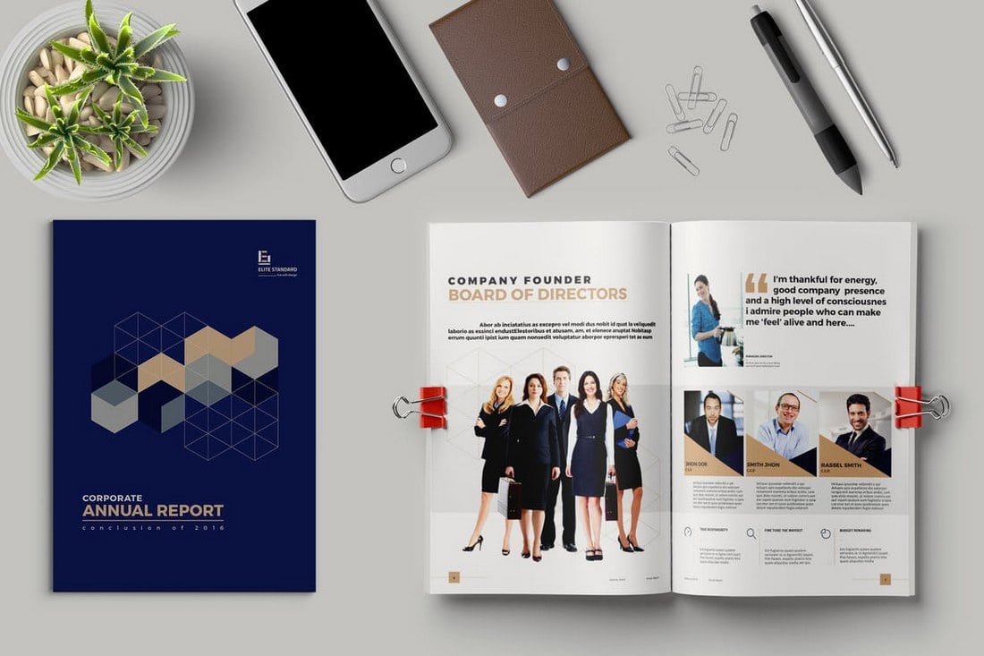 Colorful Annual Report Template
