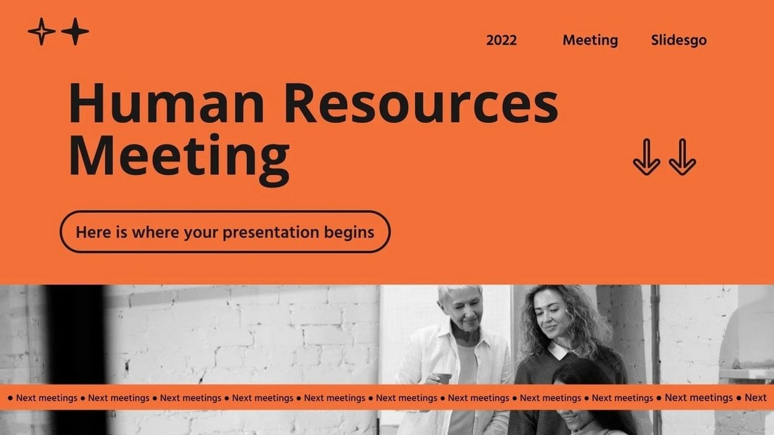 Free Human Resource Meeting PowerPoint Template