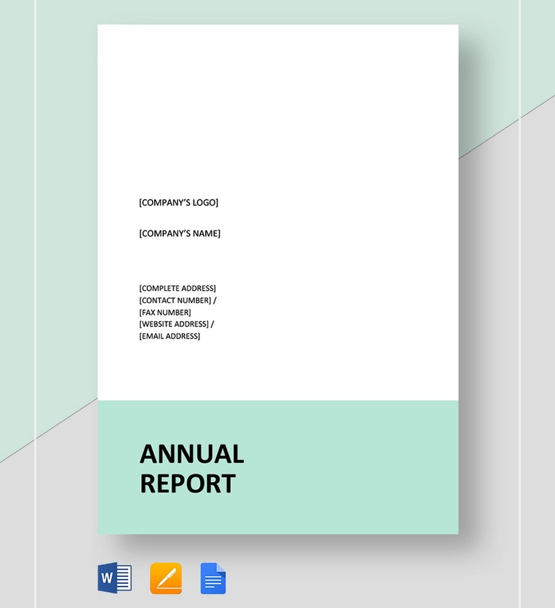 Free Simple Annual Report Template