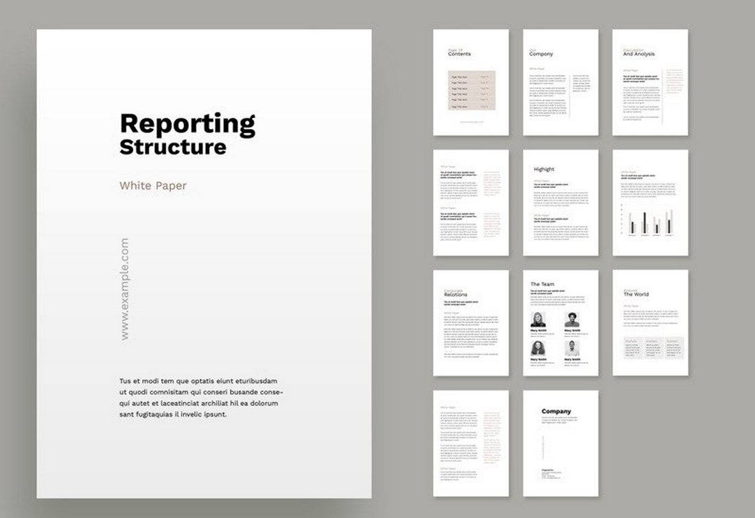 Free White Paper Report Brochure Template