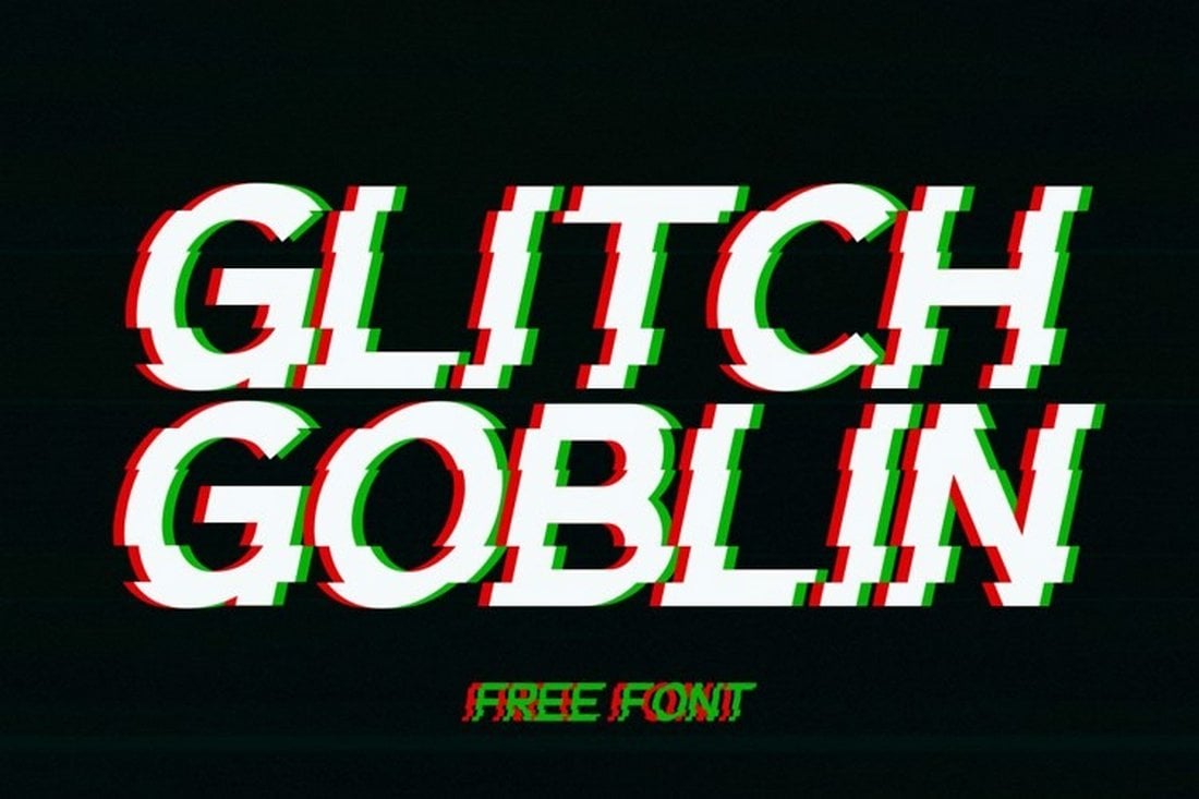 Glitch Goblin - Free Distorted Text Font