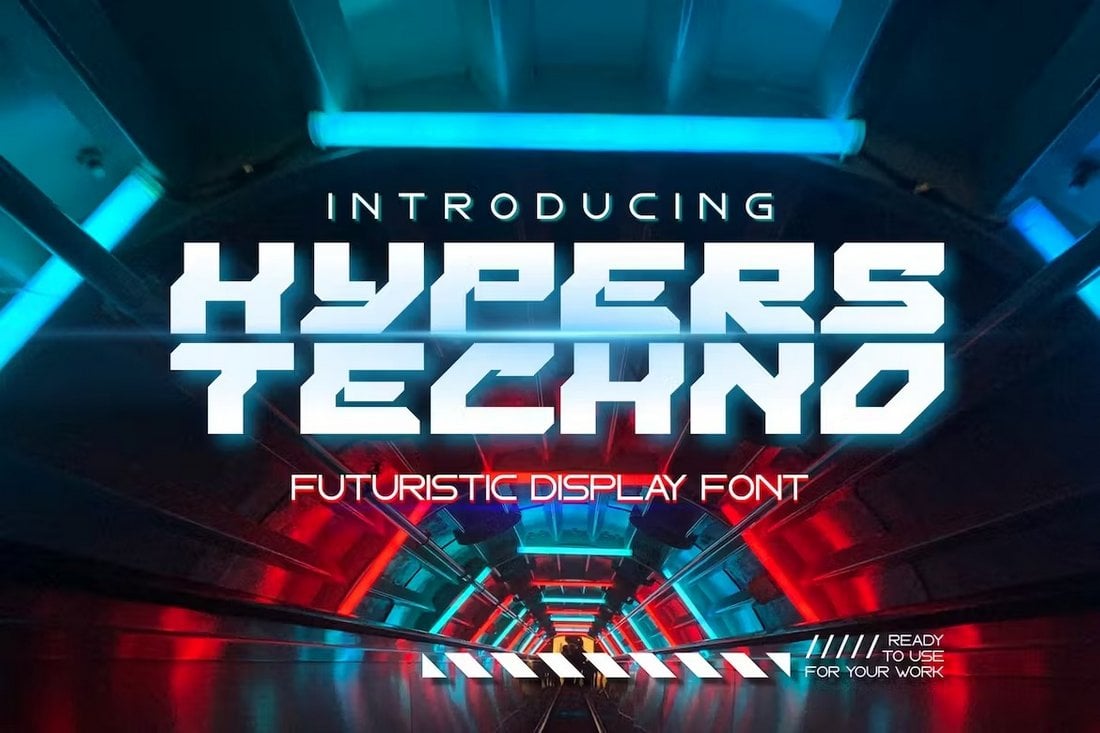 Hypers Techno - Futuristic Glitch Font