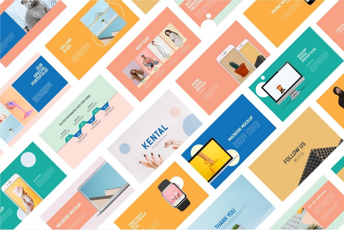 Kental - Free Colorful PowerPoint Template