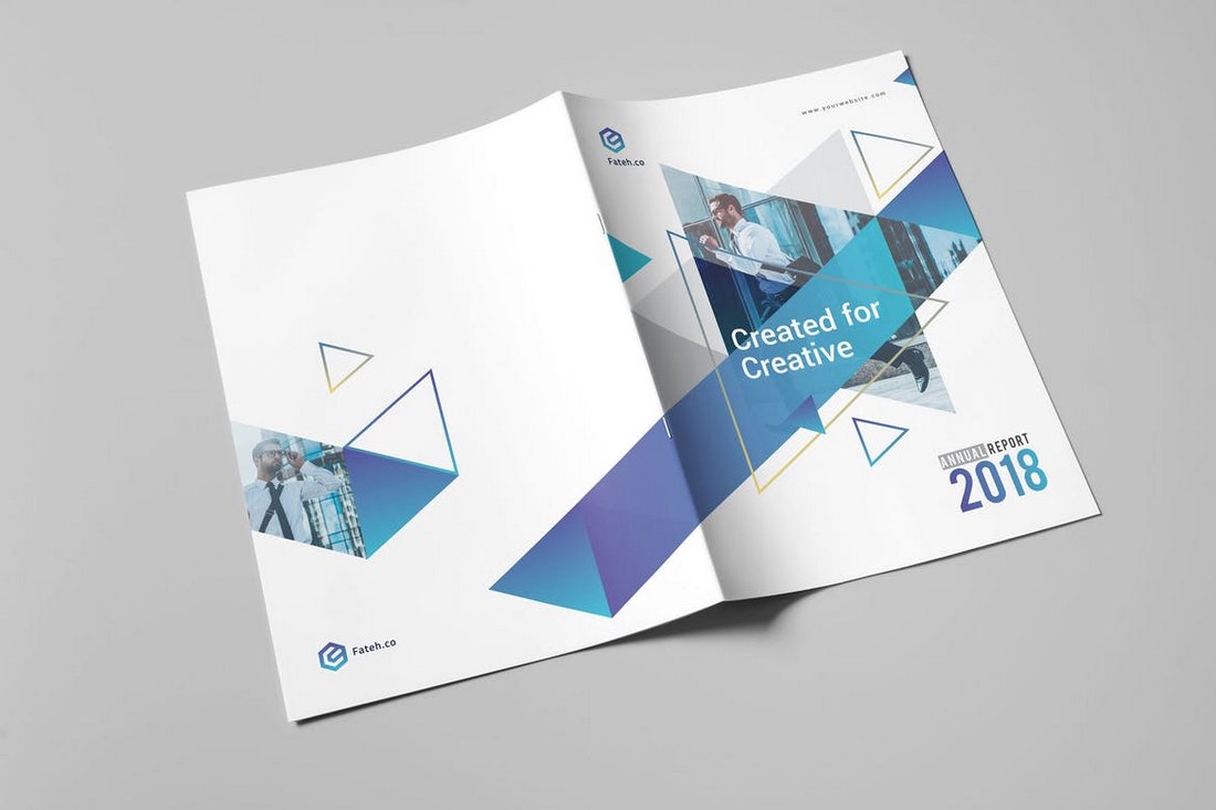 Minimal Annual Report InDesign Template