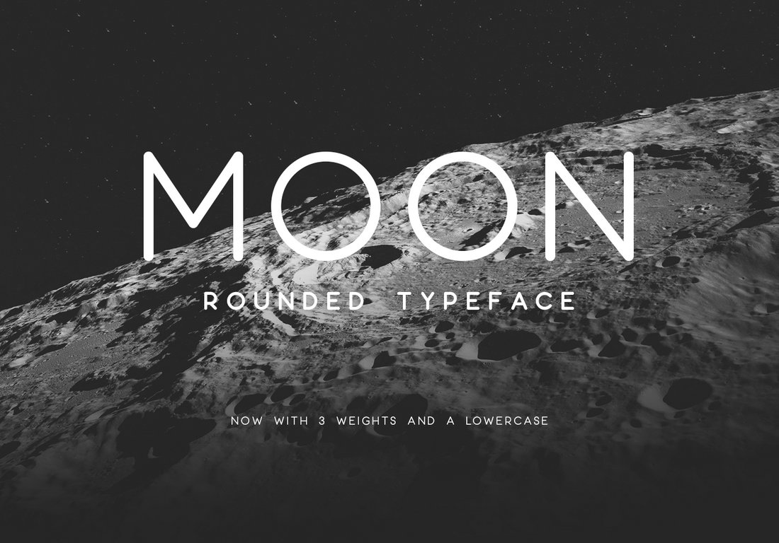 Moon - Modern Rounded Typeface