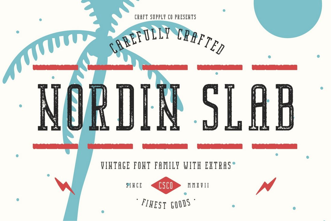 Nordin Slab - Free Vintage Font