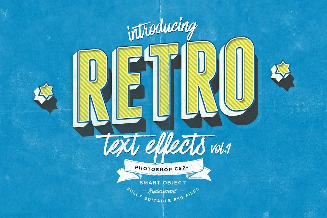 Retro 3D Text Effects for Photoshop