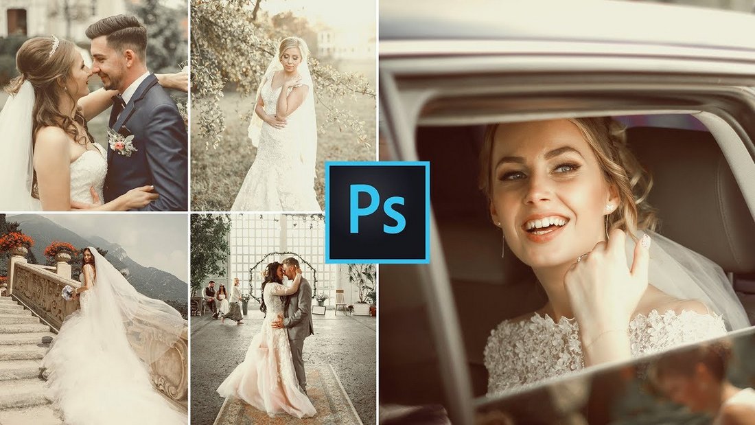 Vintage Faded Wedding Color Grading Effect in Photoshop