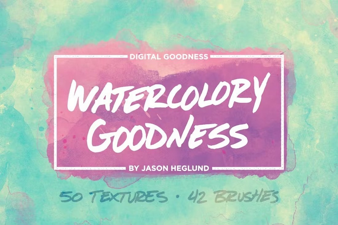 Watercolory Goodness Bundle - Photoshop Textures & Brushes