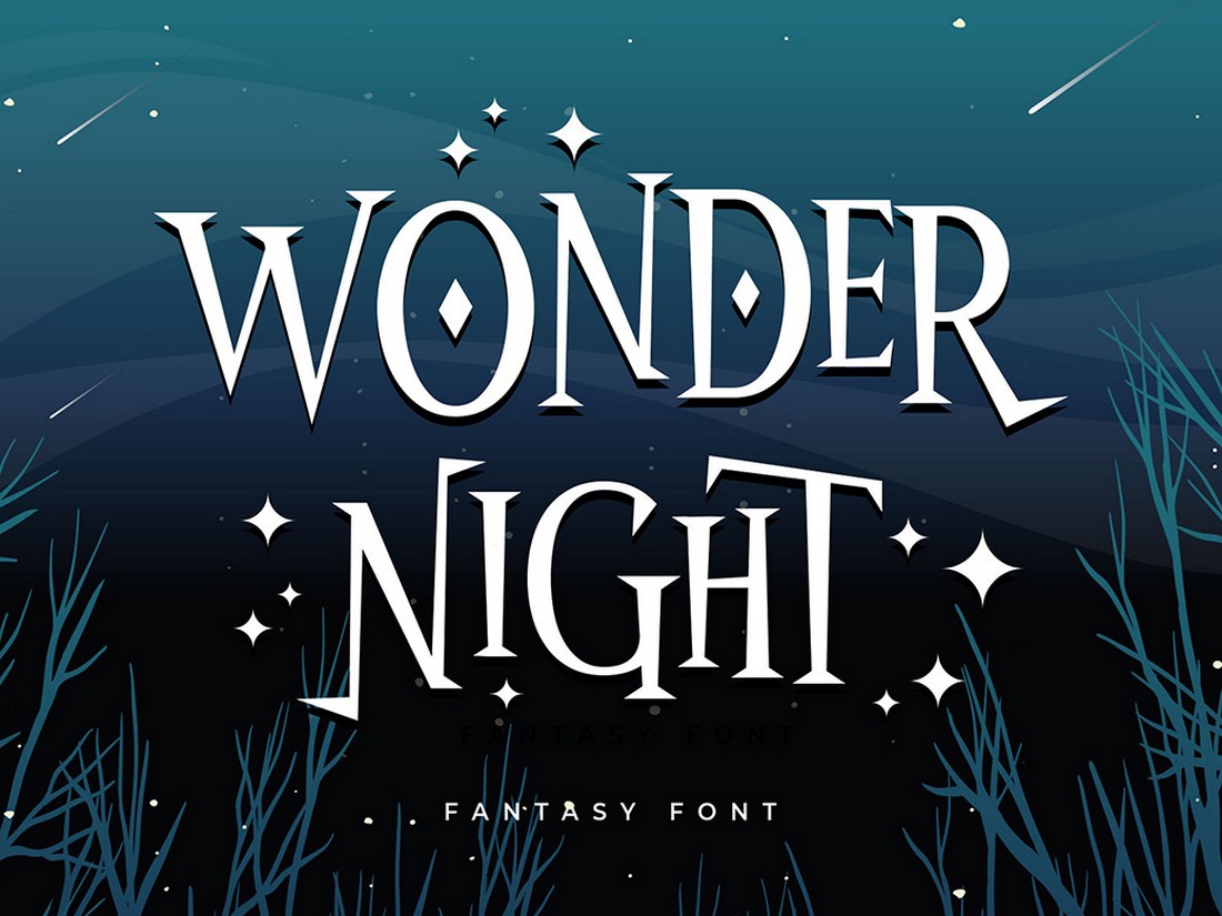 Wonder Night - Free Creative Display Font