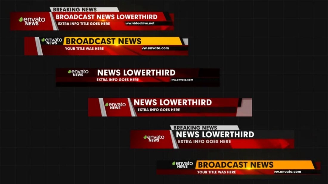 After Effects Lower Thirds for News Channel