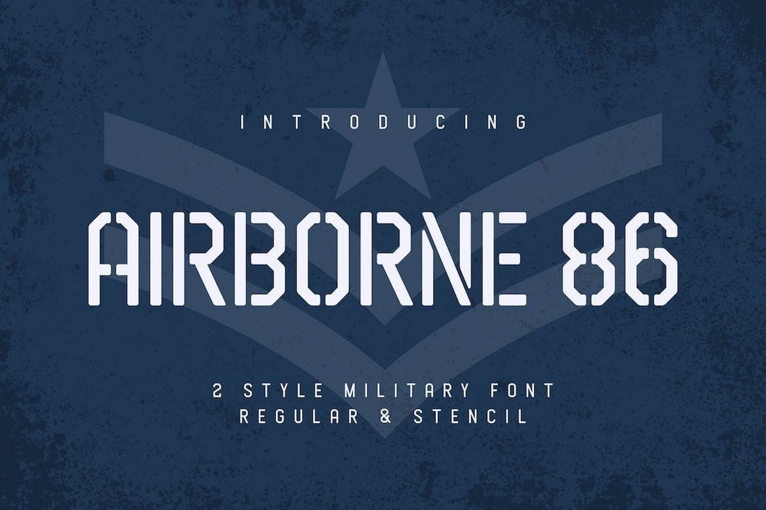 Airborne 86 - Airforce Military Font