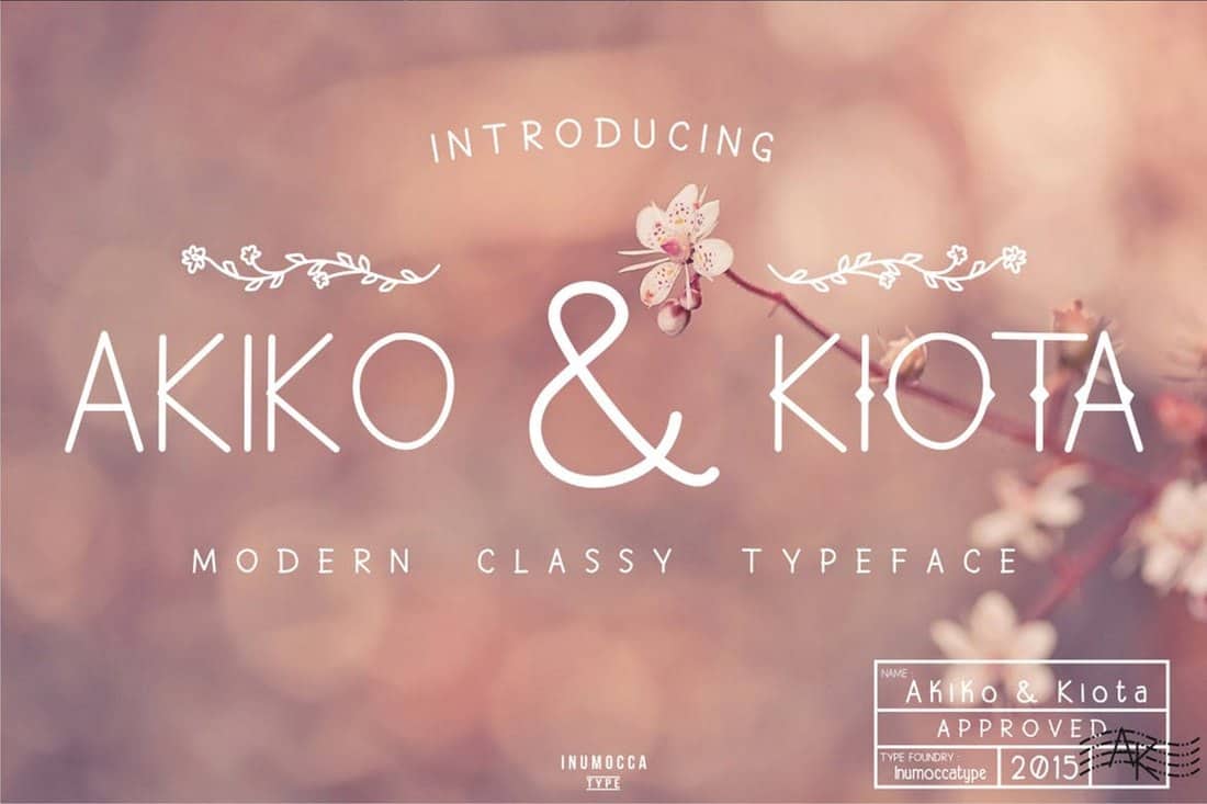 Akiko & Kiota - Creative Wedding Font