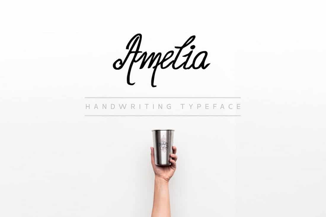 Amelia - Minimal Handwriting Font