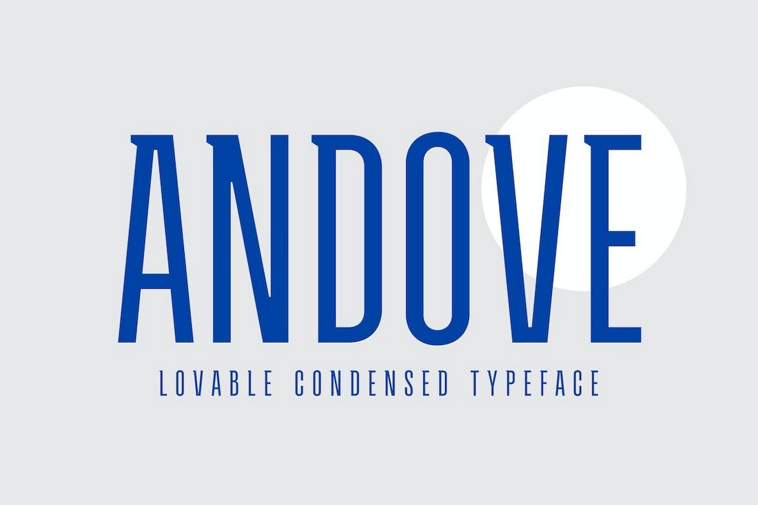 Andove - Condensed Cyrillic Font