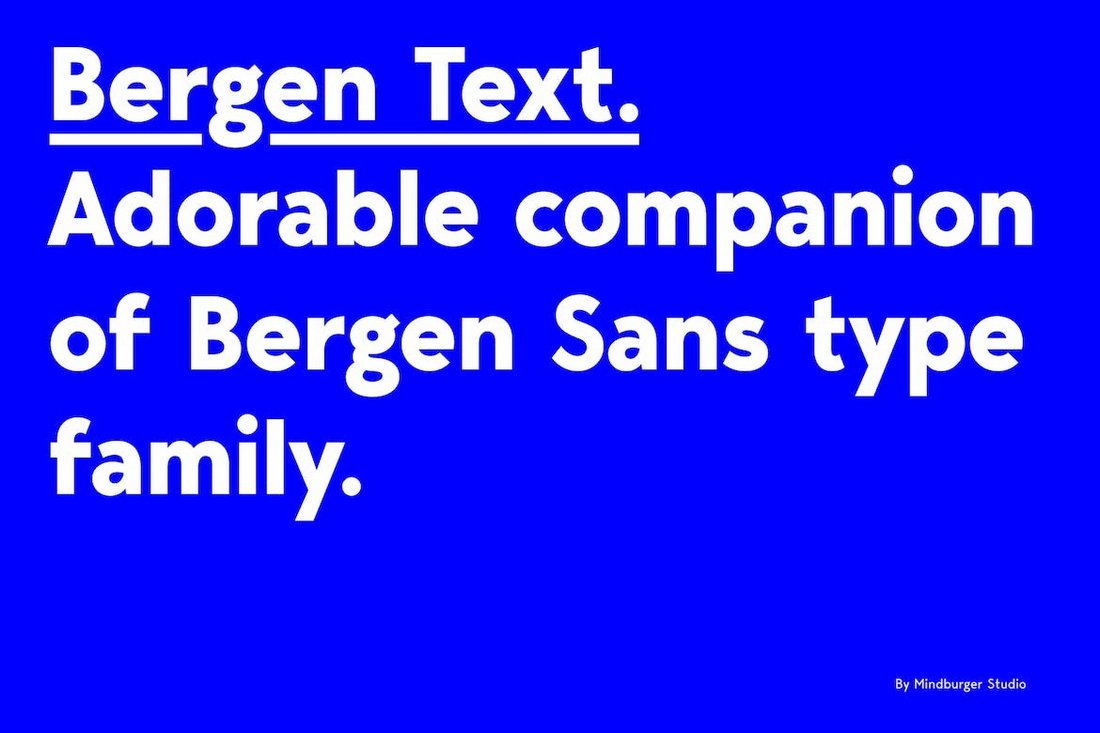 Bergen Text - Cyrillic Alphabet Font