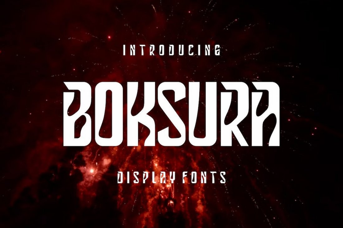 Boksura - Stylish Narrow Font