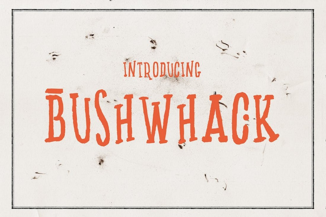 Bushwhack - Cyrillic Alphabet Font