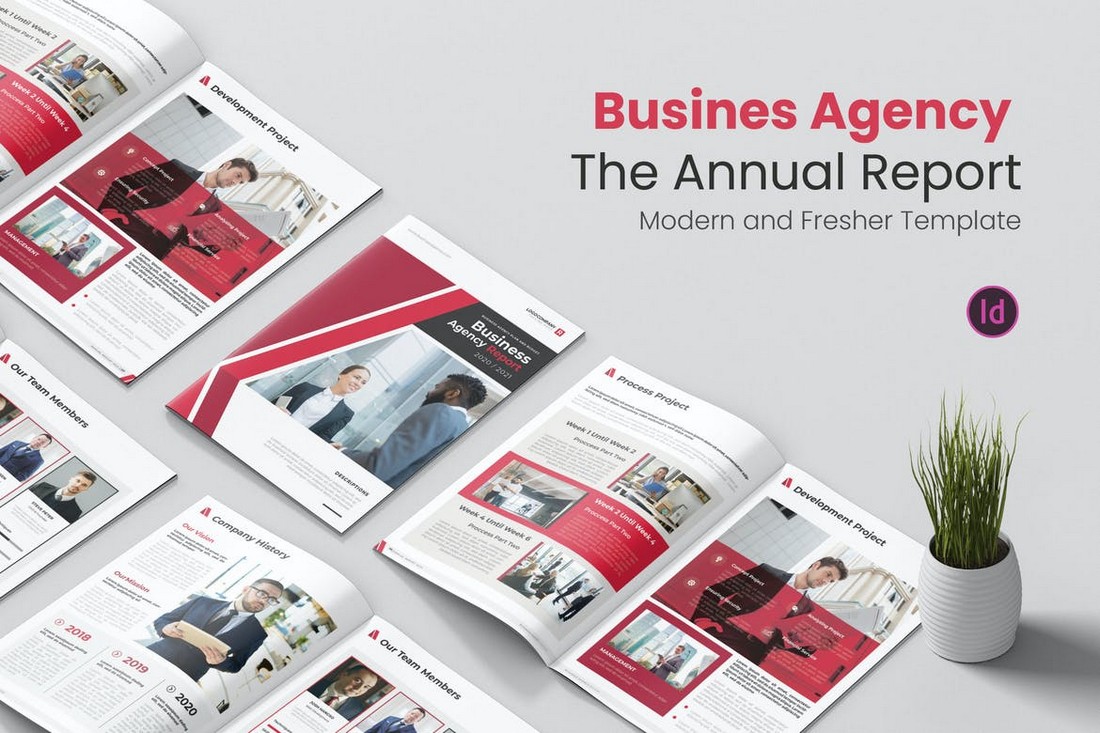 Business Agency - Annual Report InDesign Template