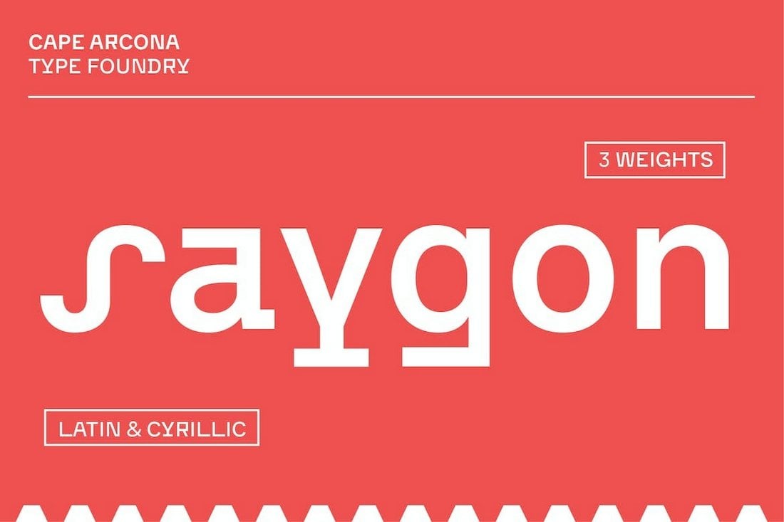 CA Saygon - Russian Cyrillic Font