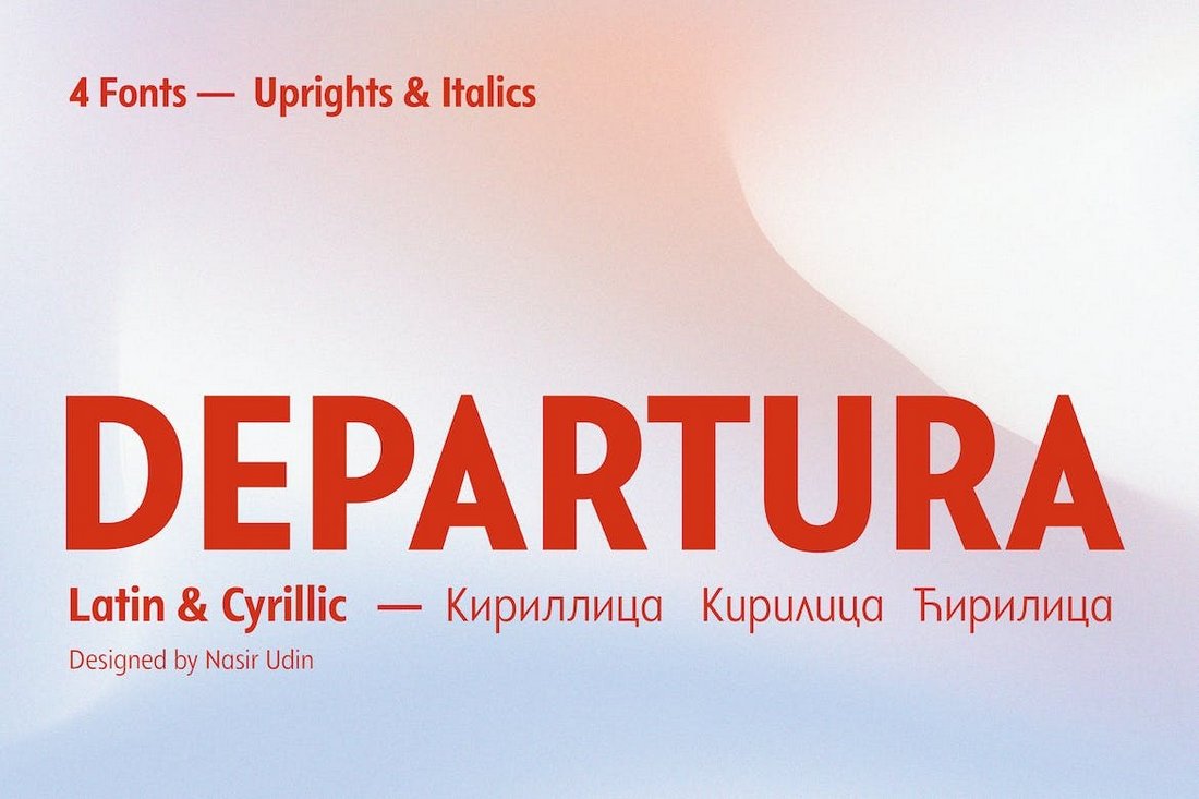 Departura - Modern Cyrillic Font