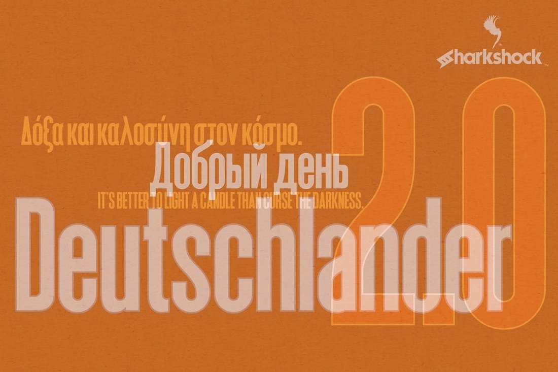 Deutschlander 2.0 - Russian Cyrillic Font