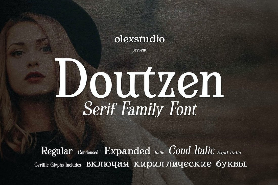 Doutzen - Modern Serif Cyrillic Font