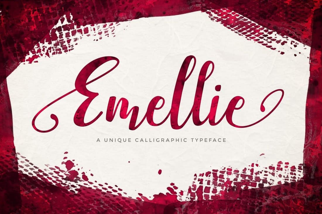 Emellie - Calligraphy Script Font