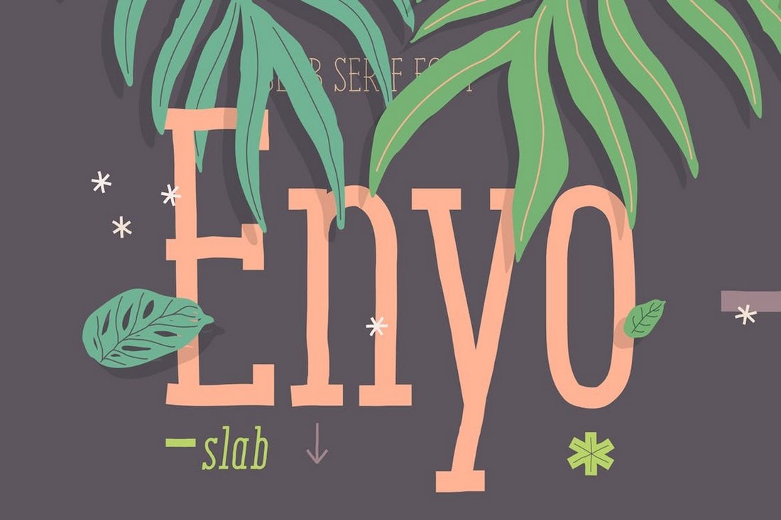 Enyo Slab - Creative Cyrillic Font