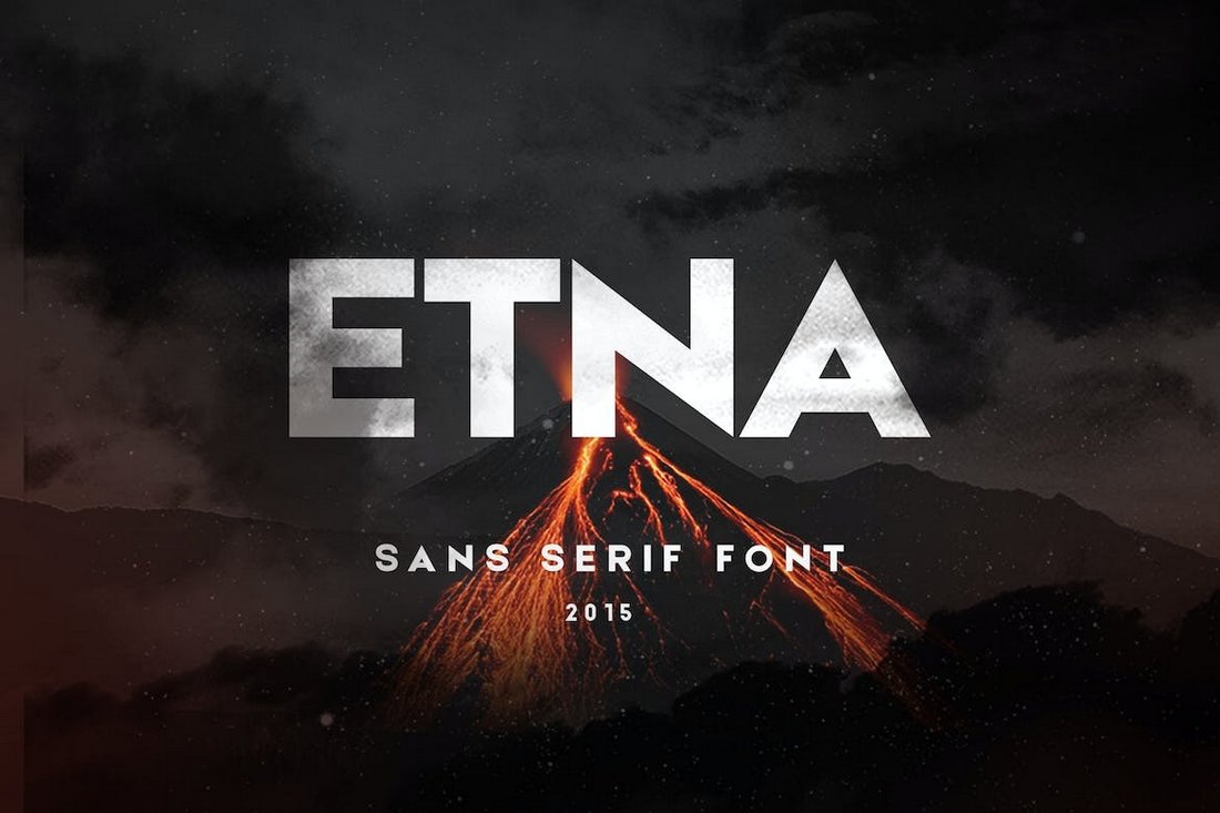 Etna - Cyrillic Title Font