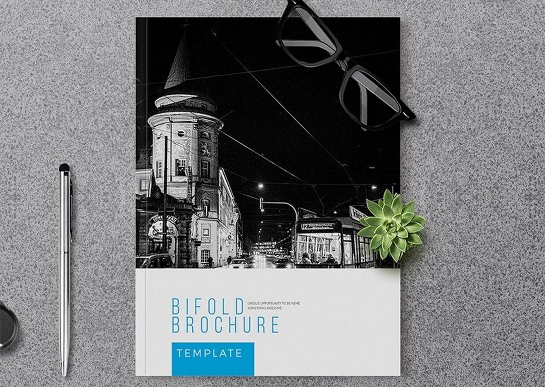 Free Bifold Marketing Brochure Template