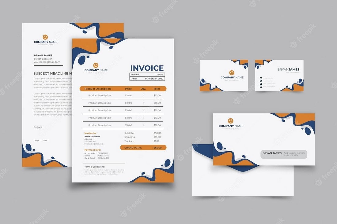 Free Business Stationery Design Templates