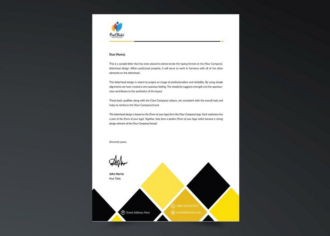 Free Letterhead Template for Agencies