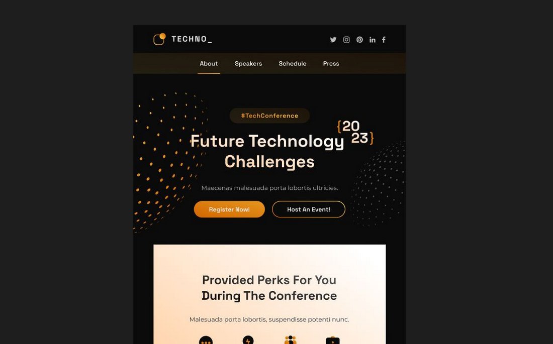 Free Tech Conference Email Template