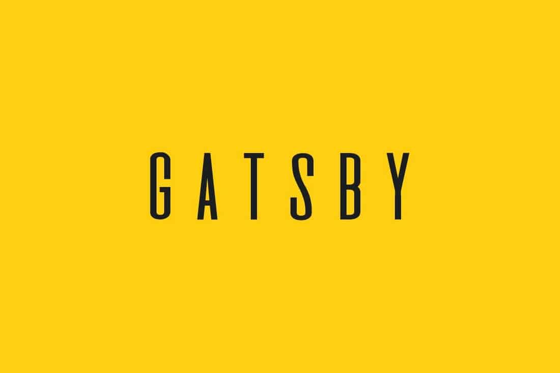 GATSBY - Unique Display Font