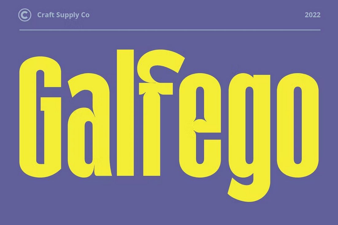 Galfego Condensed Sans Serif Font