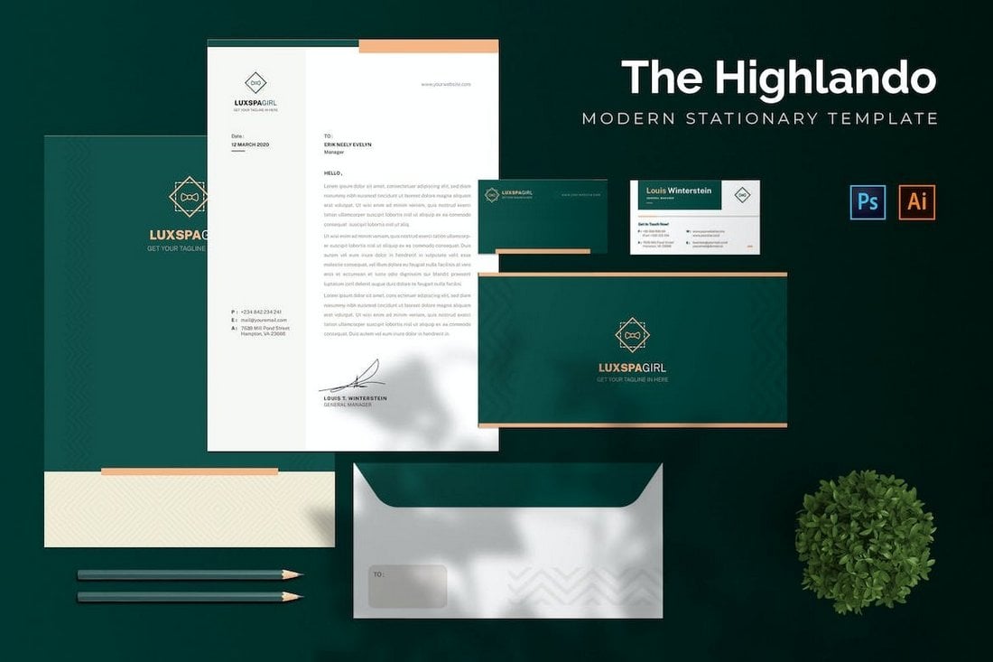 Highlando - Luxury Business Stationary Templates
