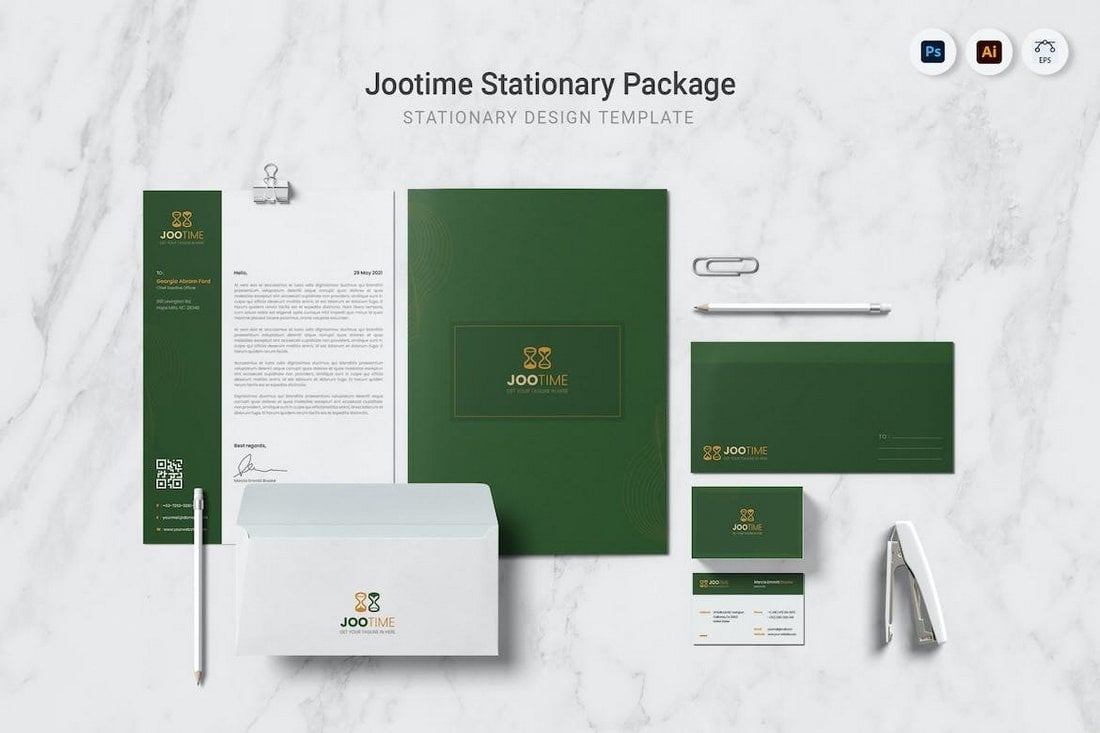 Jootime - Elegant Business Stationary Templates Kit
