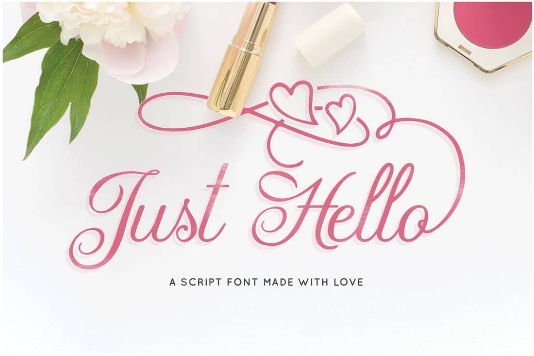 Just Hello - Elegant Script Font