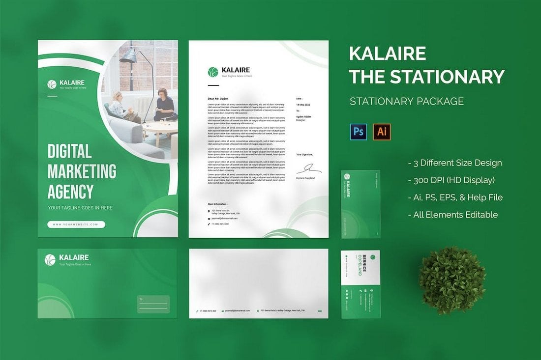 Kalaire - Custom Stationary Designs for Marketing Agency