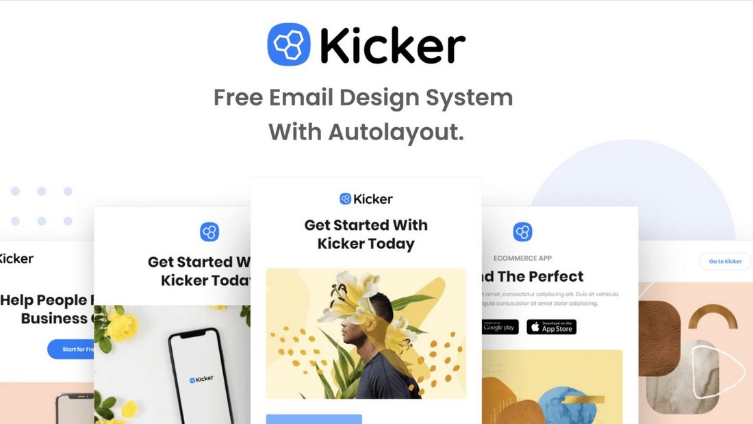 Kicker - Free Figma Email Design for Startups