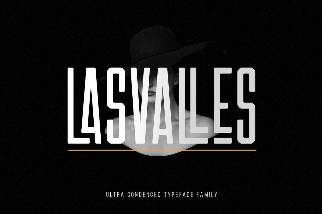 Las Valles - Ultra Condensed Fonts