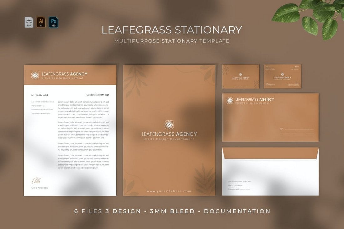 Leafengrass - Simple Business Stationary Kit