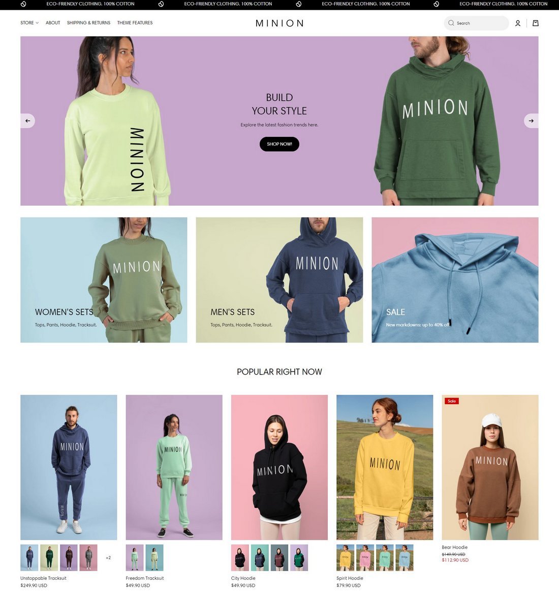 Minion - Niche Clothing Store Shopify Theme
