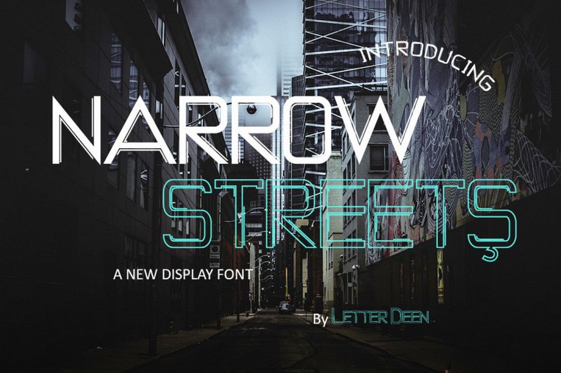 NARROW STREETS - Free Display Font