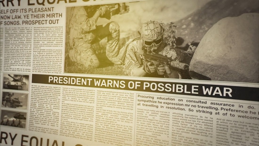 Newspaper Intro After Effects News Templates