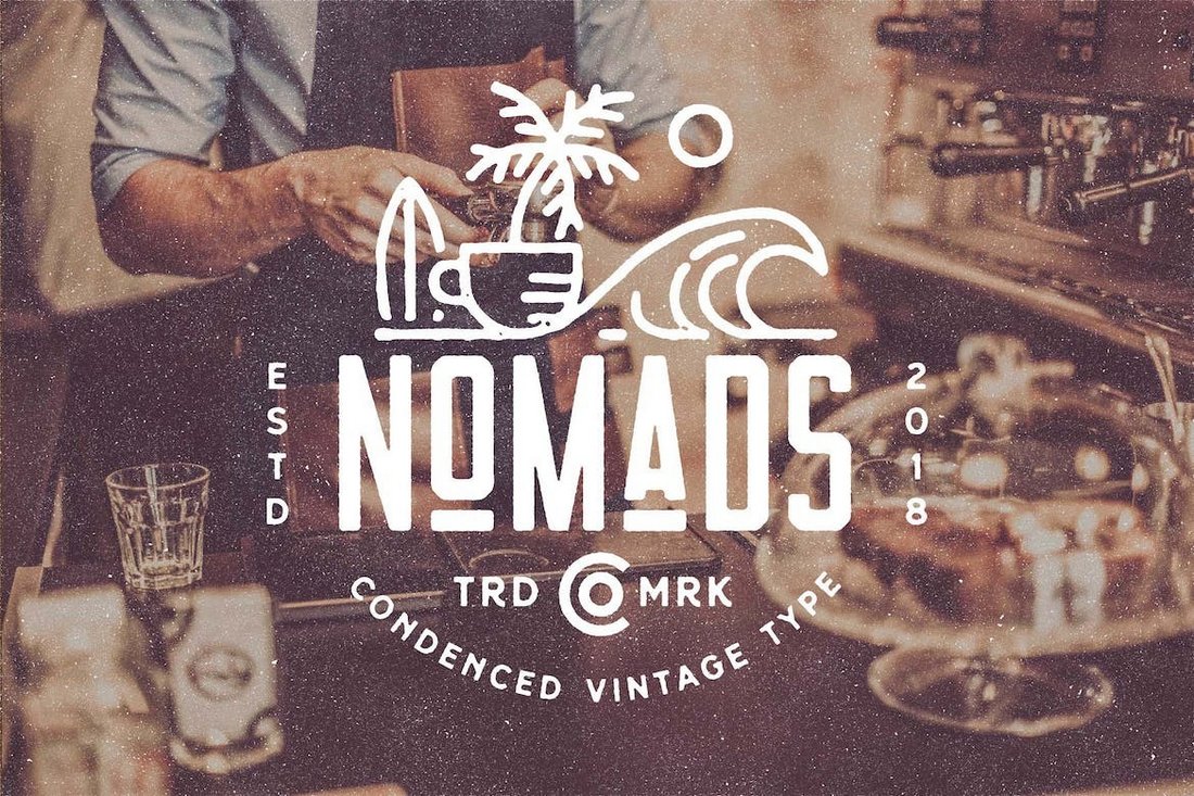 Nomads - Distressed Vintage Font